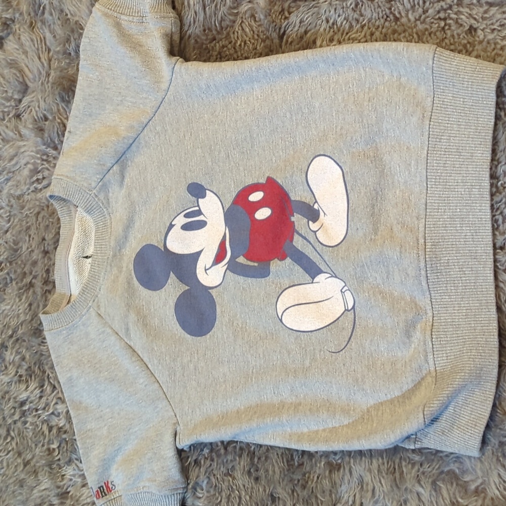 Disney Parks Mickey Short Sleeve Sweatshirt